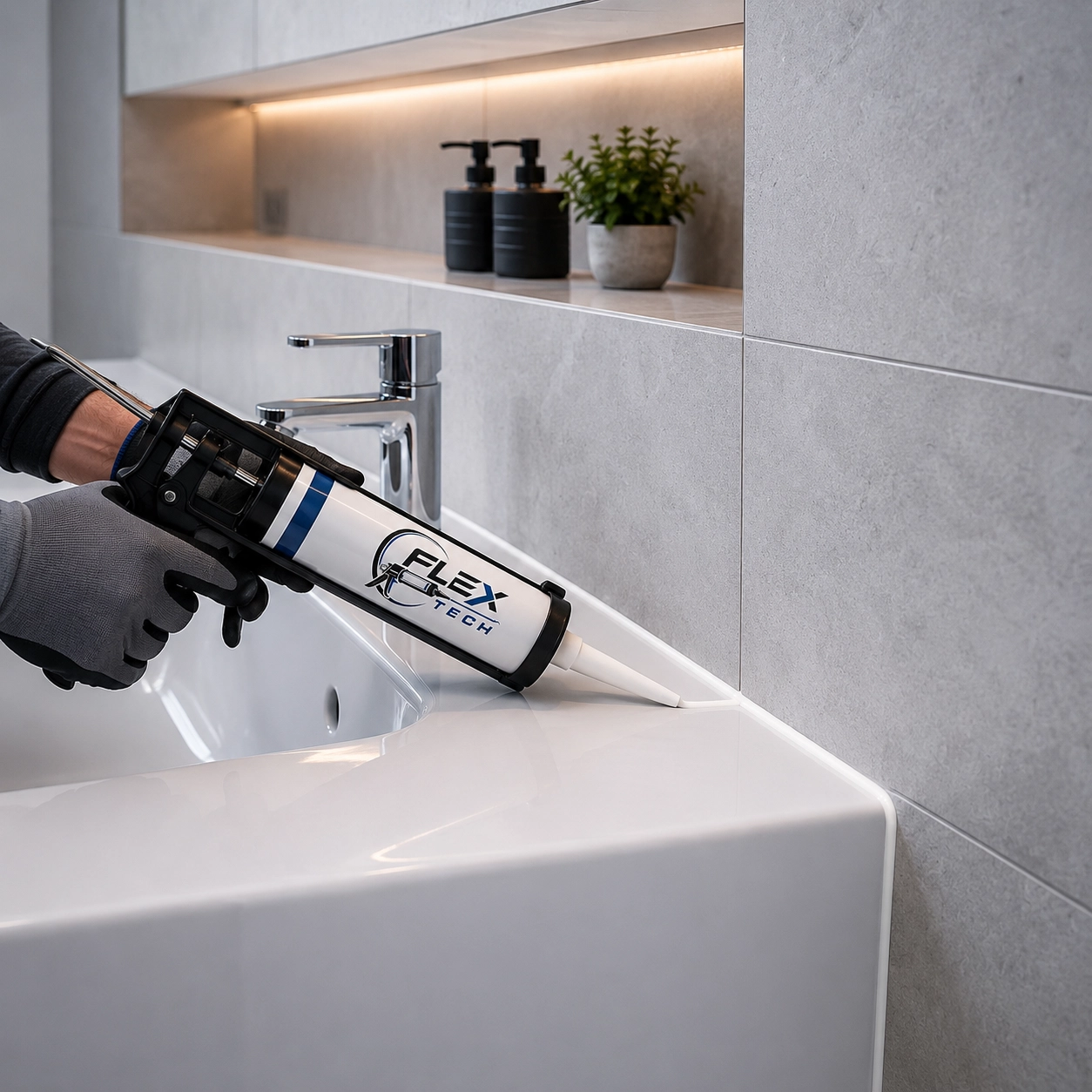 Erneuerung von Silikonfugen im Badezimmer durch Fugentechnik Mönchengladbach