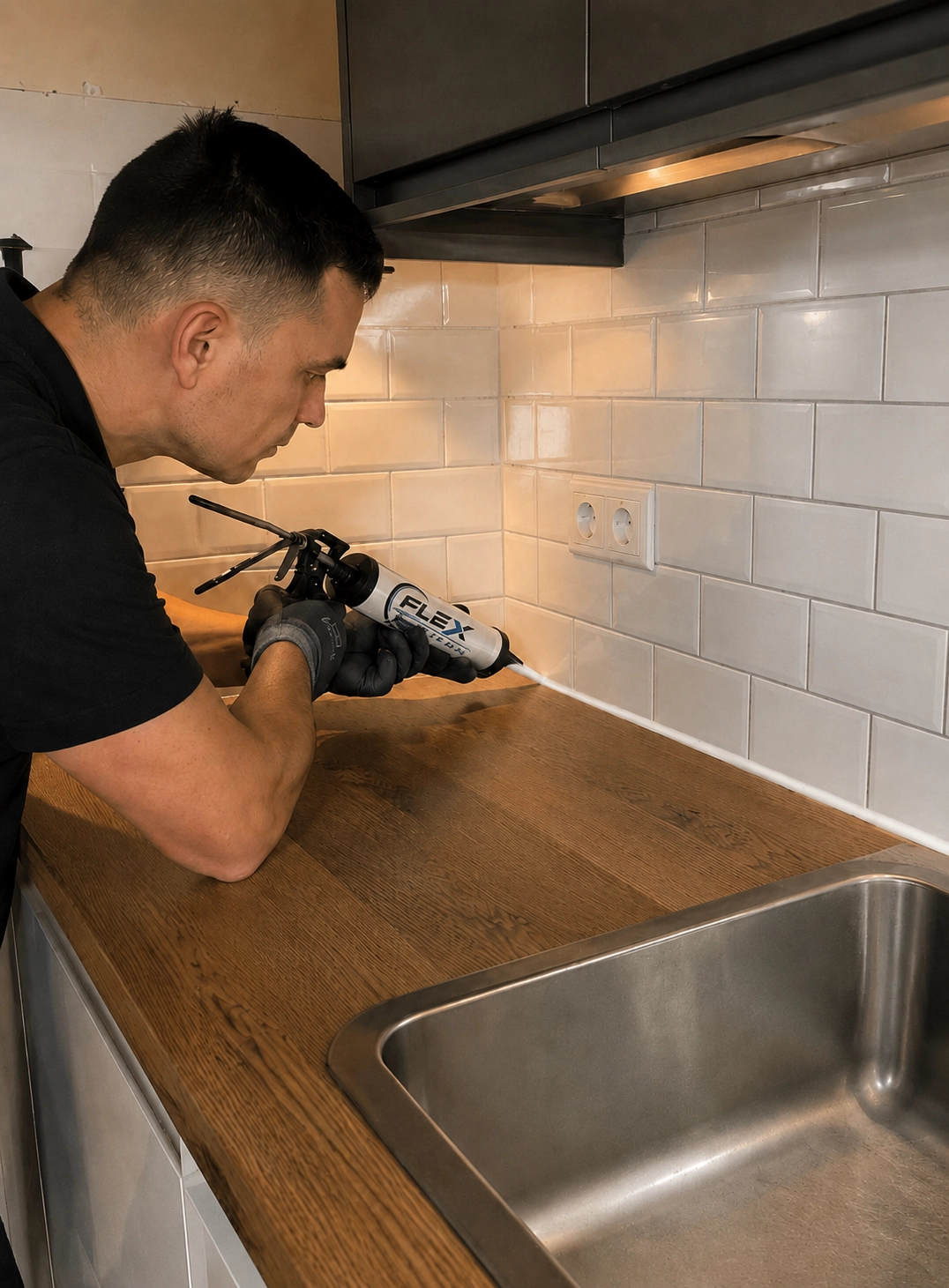 Erneuerung von Silikonfugen im Badezimmer durch Fugentechnik Mönchengladbach